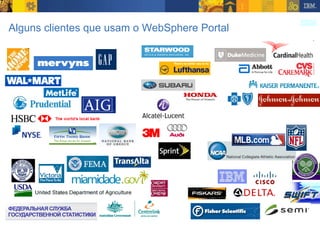 Alguns clientes que usam o WebSphere Portal 