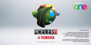 Programa de Incentivo
Focado para equipe de vendas, gerentes e donos de
concessionárias. Cada venda vale pontos que são trocados por
prêmios via e-commerce ao longo do ano. Além disso, o
programa dá viagens e prêmios especiais para os melhores
colocados em Julho e Dezembro.
Tudo é mensurado e, como resultado, conseguimos diminuir o
número de turnover de colaboradores (problema comum neste
mercado) e aumentar o share em 18%.
 