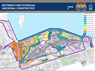 SETORES COM POTENCIAL
                        CDUR
ADICIONAL CONSTRUTIVO   P
 