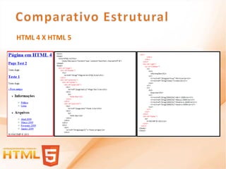 HTML 4 X HTML 5
 