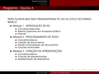 Tic 10º Ano - Apresentação