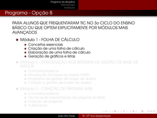 Tic 10º Ano - Apresentação