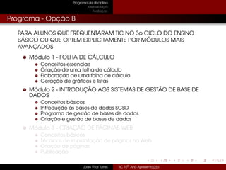 Tic 10º Ano - Apresentação