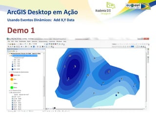 ArcGIS Desktop em Ação
Usando Eventos Dinâmicos: Add X,Y Data


Demo 1
 