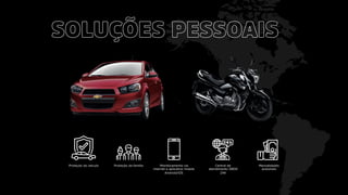 Proteção do veículo Proteção da família Monitoramento via
internet e aplicativo mobile
Android/iOS
Central de
atendimento 0800
24h
Mensalidades
acessíveis
 