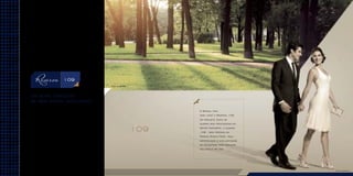 Foto ilustrativa

um novo conceito
de ser único, exclusivo.
A Brasal traz
para você o Reserva 109.
Um projeto único na
quadra mais privilegiada do
Setor Noroeste: a quadra
109 – bem próxima ao
Parque Burle Marx. Aqui
sofisticação e exclusividade
se encontram para realçar
seu estilo de vida.

Foto ilustrativa

 