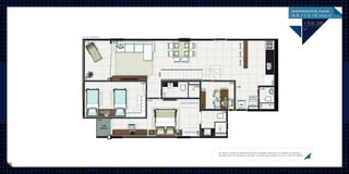 apartamentos finais
4,5,11 e 12 (opção 2)

159.38
m2
Duplex Inferior

Os móveis e utensílios apresentados são de dimensões comerciais e os objetos de decoração
não fazem parte do contrato de aquisição. As medidas são internas e de face a face das paredes.

 