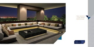 Todo momento
é uma grande
oportunidade.
Perspectiva ilustrada do lounge
 