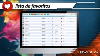 lista	de	favoritos	
 