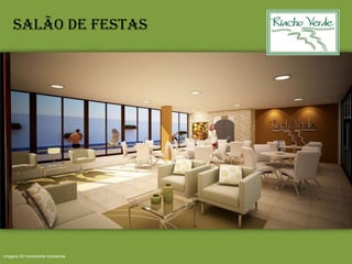 Salão de festas
Imagens 3D meramente ilustrativas
 