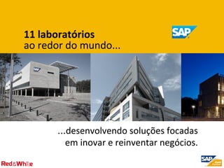 ...desenvolvendo	
  soluções	
  focadas	
  	
  
em	
  inovar	
  e	
  reinventar	
  negócios.	
  
11	
  laboratórios	
  	
  
ao	
  redor	
  do	
  mundo...	
  
 