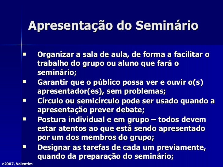 Apresentacao Seminario Apresentacao Seminario