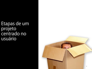 Etapas de um
projeto
centrado no
usuário




               4
 