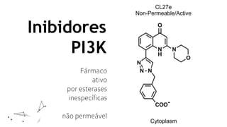 Inibidores
PI3K
Fármaco
ativo
por esterases
inespecíficas
não permeável
 