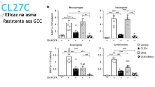 Eficaz na asma
CL27C
Resistente aos GCC
 