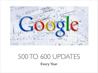 500 TO 600 UPDATES
Every Year

 