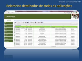 Terrasatii – www.terrasatii.com.brRelatórios detalhados de todas as aplicaçõesWebmapa