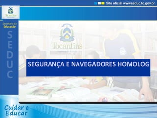 SEGURANÇA E NAVEGADORES HOMOLOGADOS 