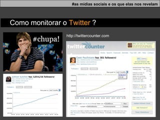 http://twittercounter.com  Como monitorar o  Twitter  ? #as mídias sociais e os que elas nos revelam 