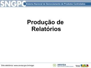 Produção de  Relatórios 