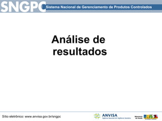 Análise de  resultados 