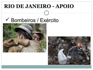  Bombeiros / Exército
RIO DE JANEIRO - APOIO
 