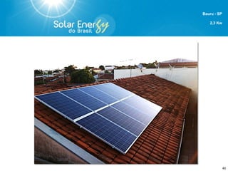 SEGUIMENTO DE ATUAÇÃO:
RESOLUÇÃO NORMATIVA Nº 482, DE 17 DE ABRIL DE 2012
Fontes com base em energia Solar, Hidráulica, Eólica, Biomassa e cogeração qualificada
MICRO GERAÇÃO – 100 kW
MINI GERAÇÃO – 101 kW a 1 MW
USINAS FOTOVOLTAICAS – Acima de 1 MW
PROJETOS TURN KEY NO BRASIL
 