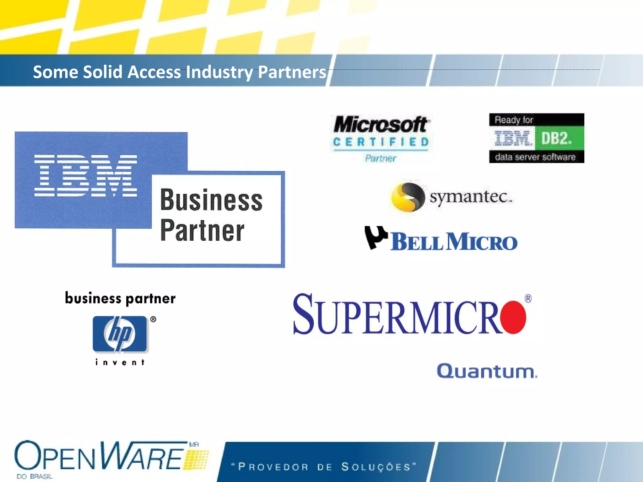 Some Solid Access Industry Partners 