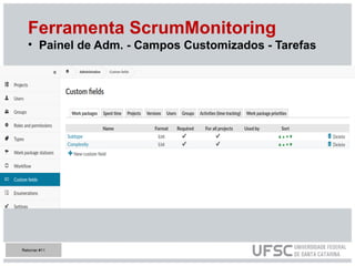 Ferramenta ScrumMonitoring
• Painel de Adm. - Campos Customizados - Tarefas
Retornar #11
 