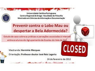 Defesa da tese de mestrado 