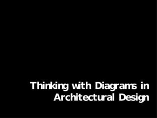 Thinking with Diagrams in Architectural Design 