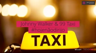 Johnny Walker & 99 Taxi
#hojenãodirijo
User Centricity
GRAZI GRANZOTO
 