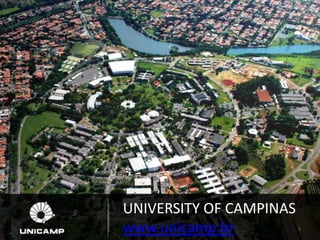 UNIVERSITY OF CAMPINAS
www.unicamp.br

1

 