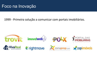Foco na Inovação

 1999 - Primeira solução a comunicar com portais imobiliários.
 