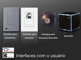 Interface parapulsadoresInterface parabiometriaInterface paraSensores discretosNeoCuboInterfaces com o usuário