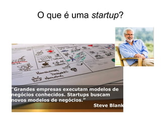 O que é uma startup?
 