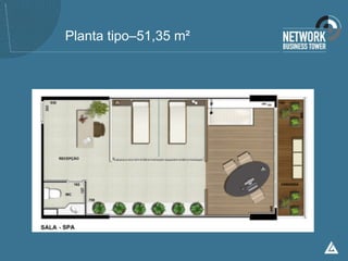 Planta tipo–51,35 m²
 