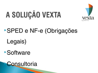 SPED   e NF-e (Obrigações
Legais)
Software

Consultoria
 