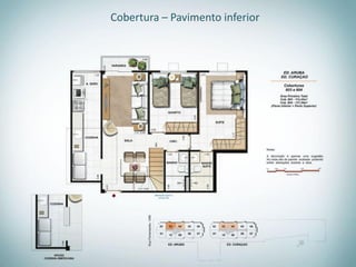 Cobertura – Pavimento inferior
 