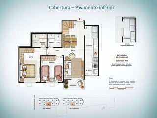 Cobertura – Pavimento inferior
 