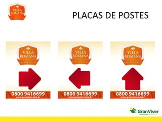 PLACAS DE POSTES 