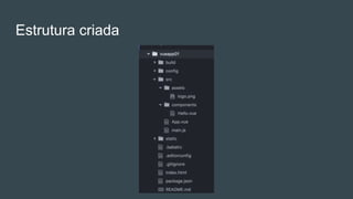 Estrutura criada
 