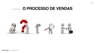 R A F A E L C A R D I A S
O PROCESSO DE VENDAS
13
L I Ç Ã O 0 2
 