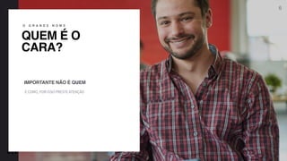 R A F A E L C A R D I A S
QUEM É O
CARA?
O G R A N D E N O M E
É COMO, POR ISSO PRESTE ATENÇÃO
IMPORTANTE NÃO É QUEMz
6
 