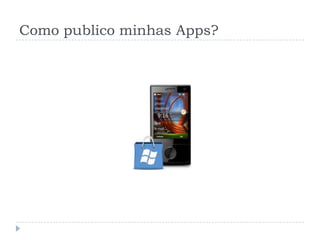 Como publico minhas Apps?