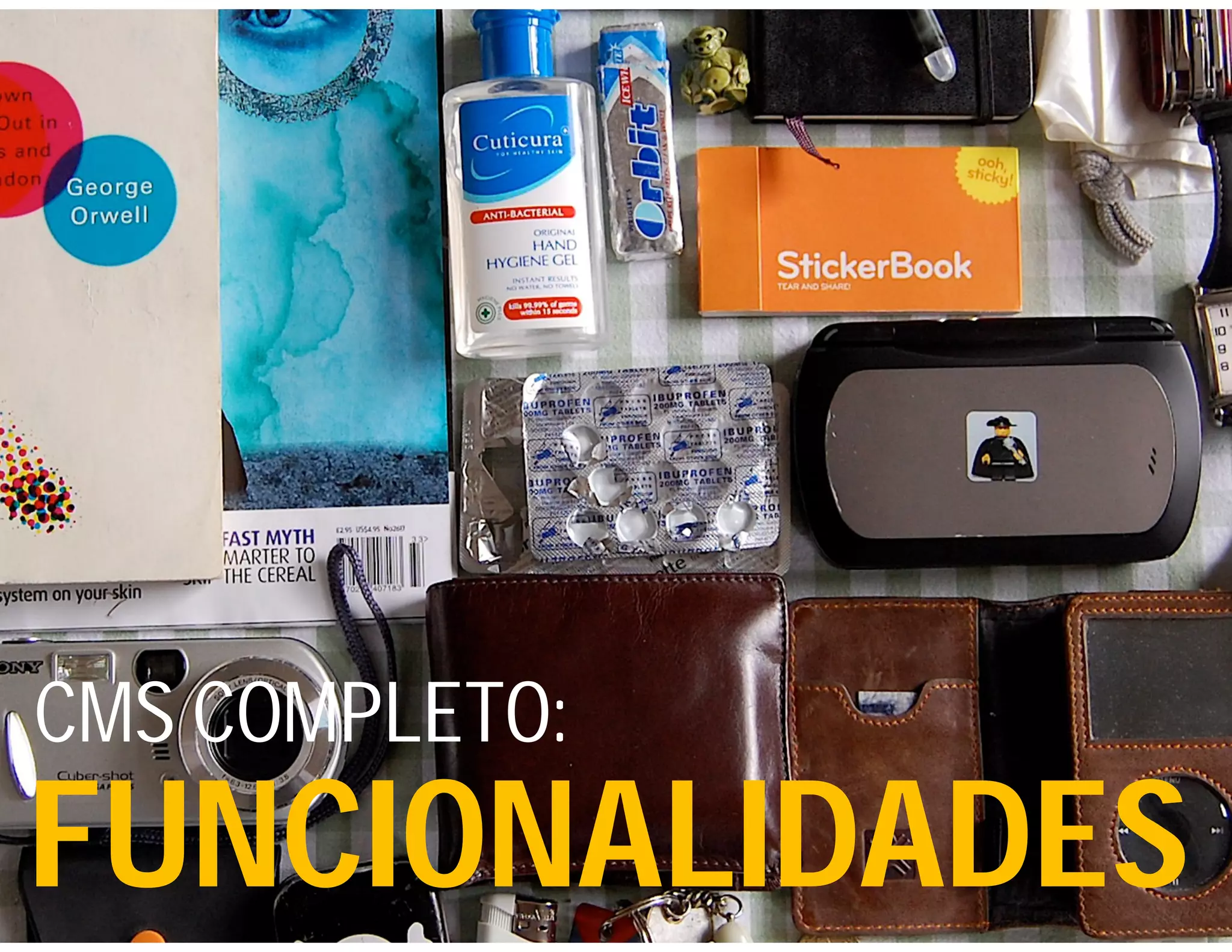 CMS COMPLETO:
FUNCIONALIDADES
 