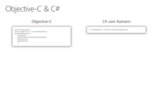 C# com XamarinObjective-C
 