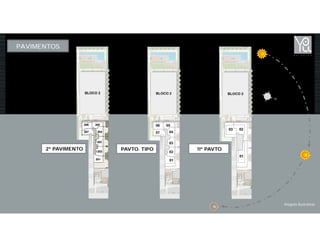 PAVIMENTOS
2º PAVIMENTO PAVTO. TIPO 11º PAVTO
Imagens Ilustrativas
 