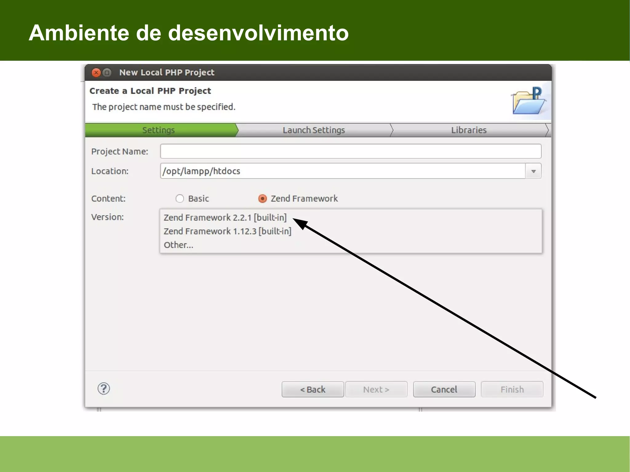 Ambiente de desenvolvimento 