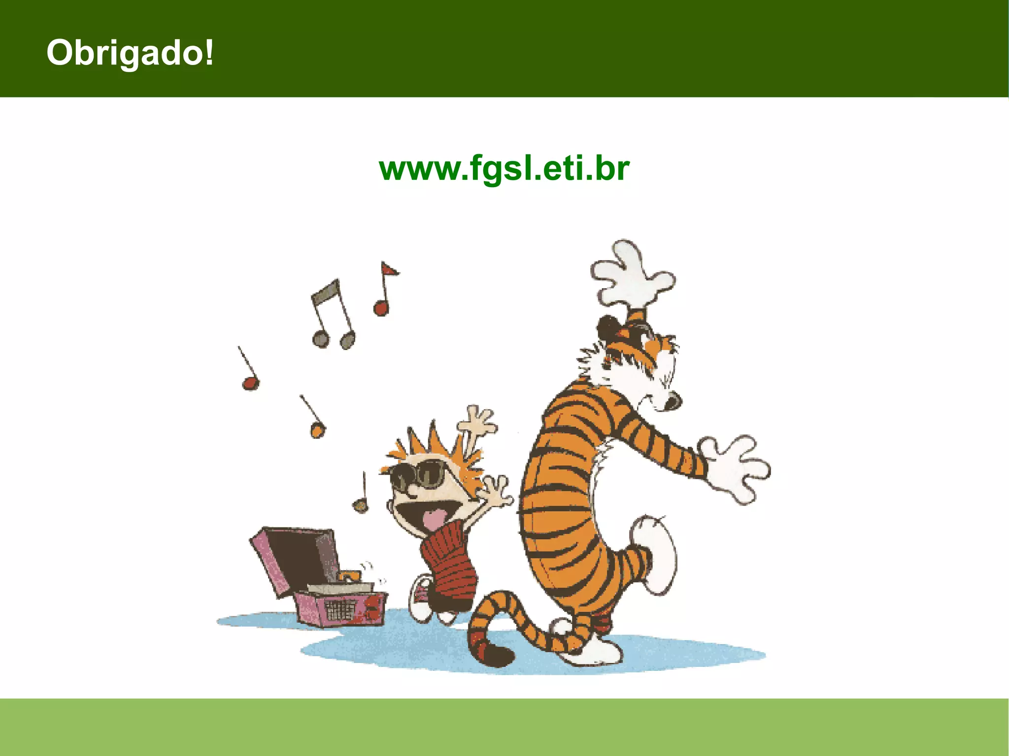 Obrigado! www.fgsl.eti.br 